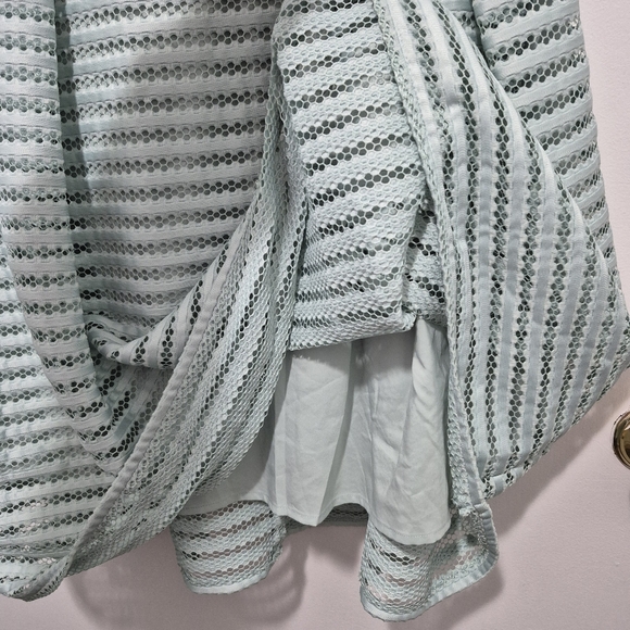 Pastel Strapless Eyelet Dress By NY&Co SIZE 14 Garden Party, Baby Shower, Easter - Picture 5 of 6